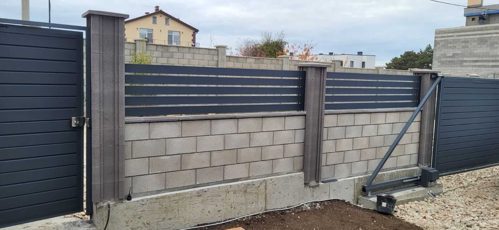 Забор-ранчо из металлопланкена 28м RAL7024 Серый Графит МАТТЕ в Воронеже