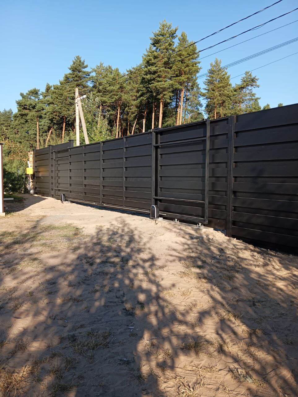 Забор-ранчо из металлопланкена 37м RAL9005 Черный МАТТЕ фото 2 в Воронеже